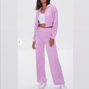 Light Pink Velour Sweatsuit